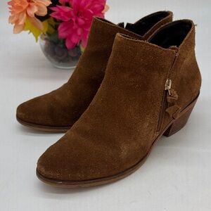 Cole Haan Chestnut Suede Ankle Booties Size 8.5 CH9177